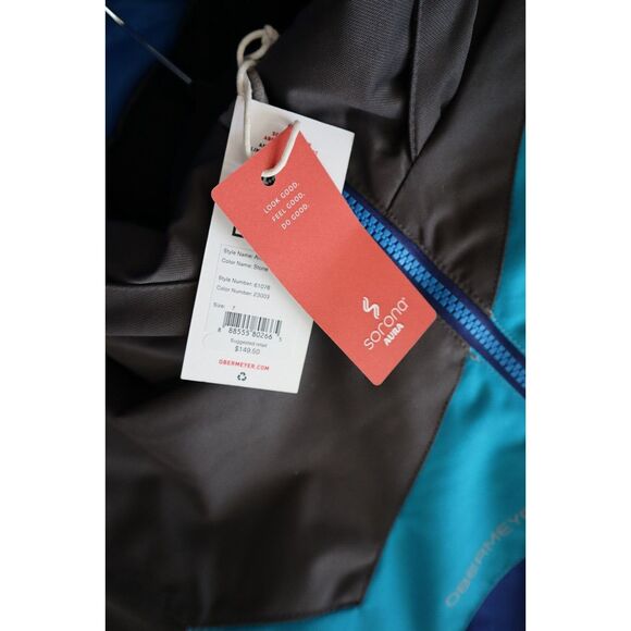 Obermeyer 61076-23003 Kid's Sz 7 Stone/Blue Altair Insulated Snow Jacket - Picture 8 of 16